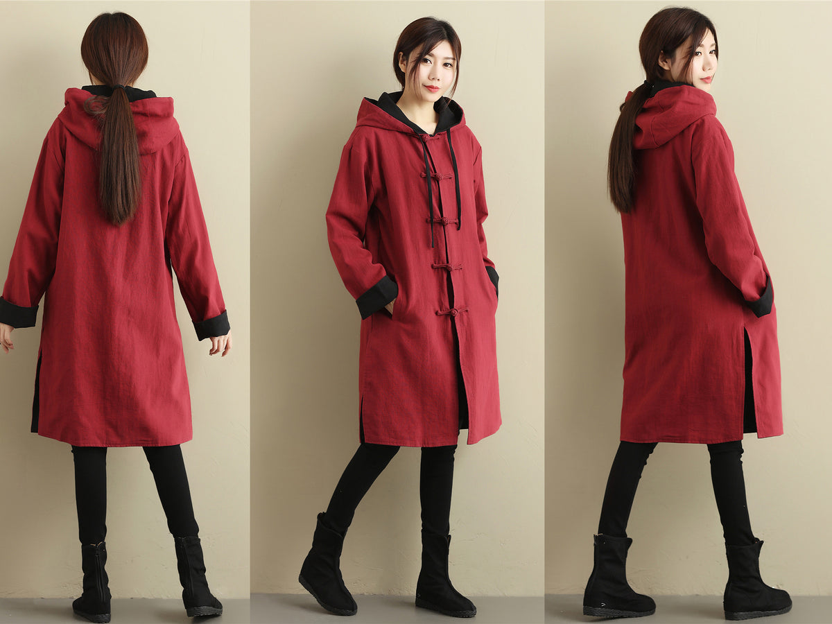 Sample TBL002 Cotton Linen Reversible Trench Coat