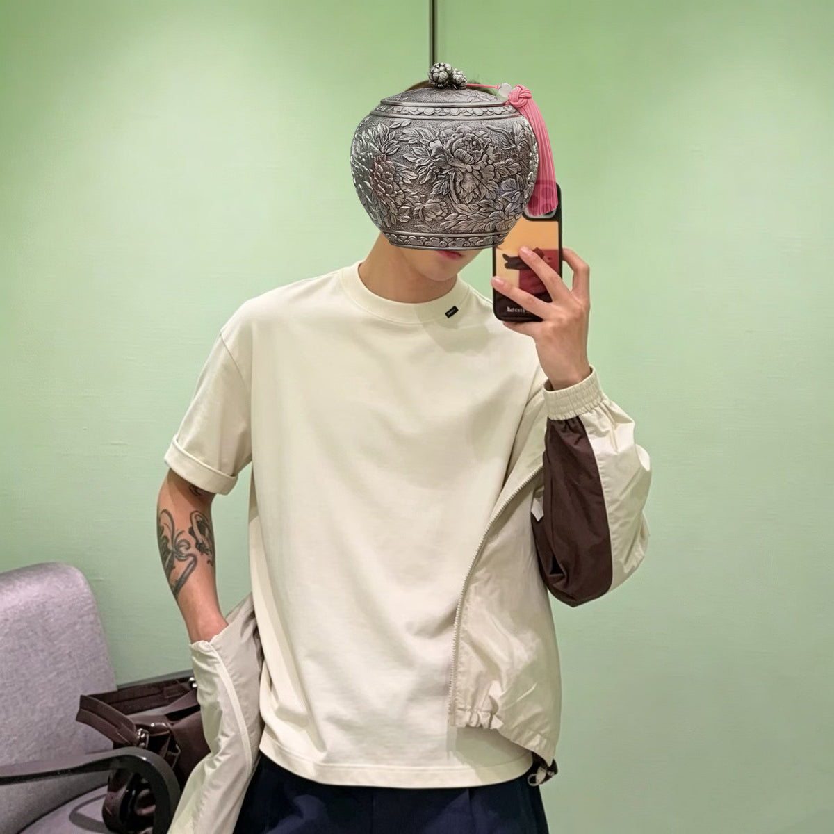 Sample TBT001 Premium 220gsm Oversized Cotton T-Shirt
