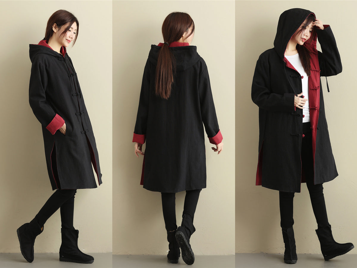 Sample TBL002 Cotton Linen Reversible Trench Coat