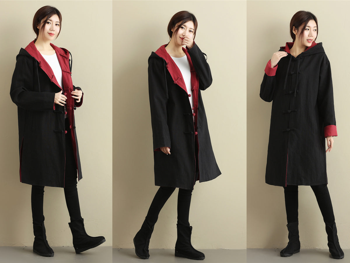 Sample TBL002 Cotton Linen Reversible Trench Coat