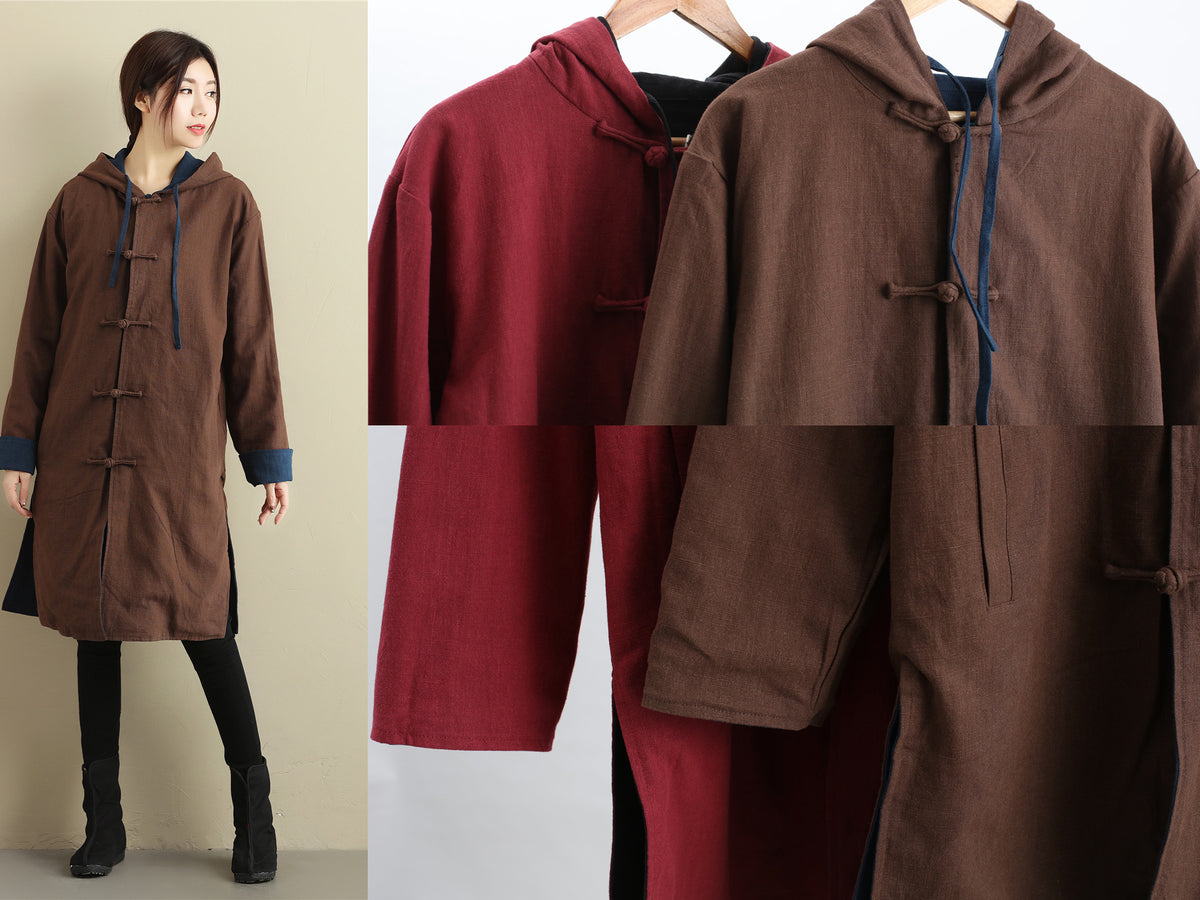 Sample TBL002 Cotton Linen Reversible Trench Coat