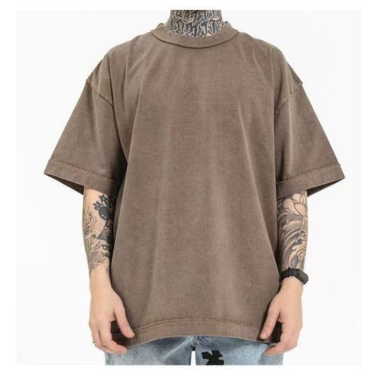 Vintage Washed 240 GSM Oversized Cotton T-Shirt Sample
